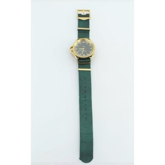 Givenchy's Seventeen Vegan Mens Gold Green Watch - Picture 8 of 8